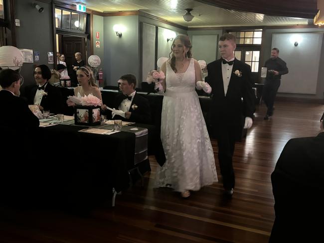 All the fun of St Mary's Debutante Ball at Maryborough City Hall.