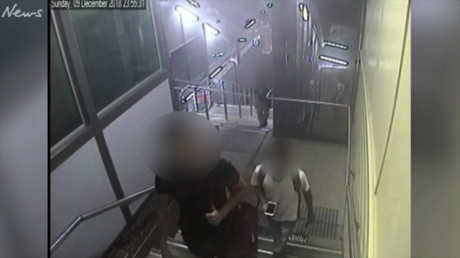 CCTV of assault at Sydney's Belmore train station