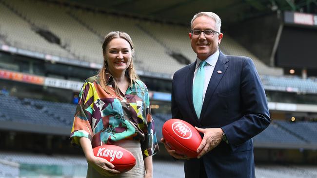 Foxtel group chair Siobhan McKenna and Foxtel Group CEO Patrick Delany