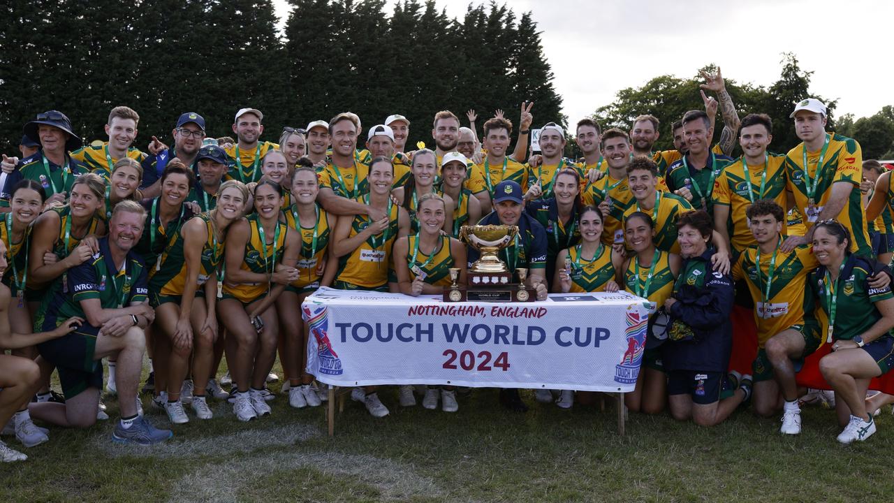 Australia enjoyed plenty of success at the Touch World Cup in Nottingham, England, in 2024. Photo: Glen Eaton/Aisle 5 Photo