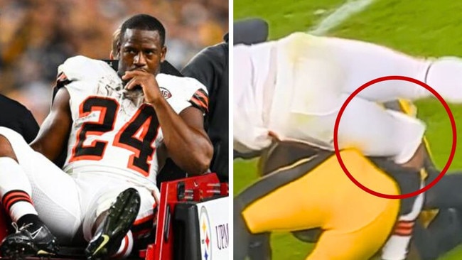 Nick Chubb's injury is just horrific. Pic: Getty