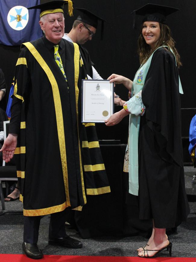Manisha Turner graduated with a Bachelor of Nursing at the CQUniversity graduation ceremony in Bundaberg on December 14, 2023.