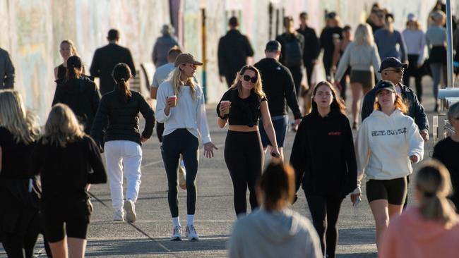 Sydney will have greater freedoms than Melbourne once it reaches 70 per cent vaccination. Picture: NCA NewsWire / James Gourley