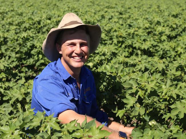 Will Coulton on his farm near North Star in northern NSW. Will and wife Trudi run Coulton Farming with Will's parents. Will is a finalist in The Weekly Times Coles 2016 Farmer of the Year. Picture: GEORGINA POOLE