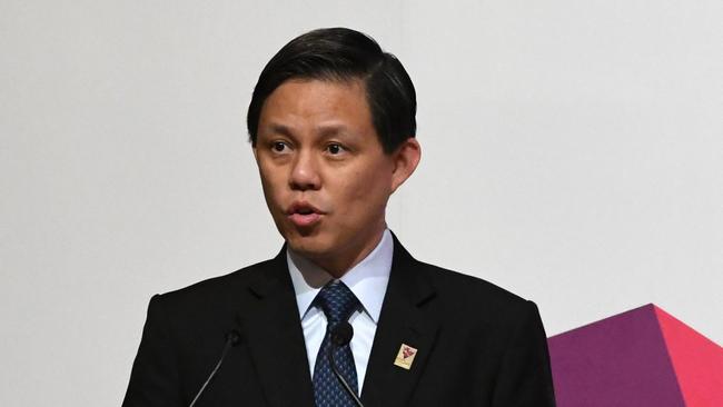 Singapore Education Minister Chan Chun Sing. Picture: AFP