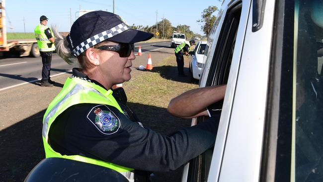 The man was caught during random breath testing (file picture).