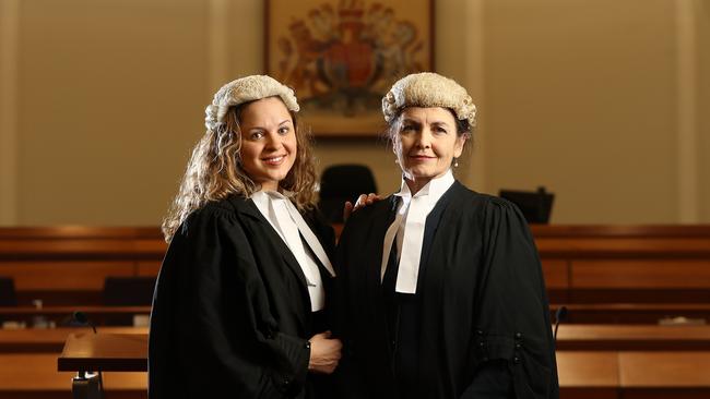 Marie Shaw QC and her daughter Rachael Shaw who is also a criminal lawyer, in the District Court. Photo: Calum Robertson