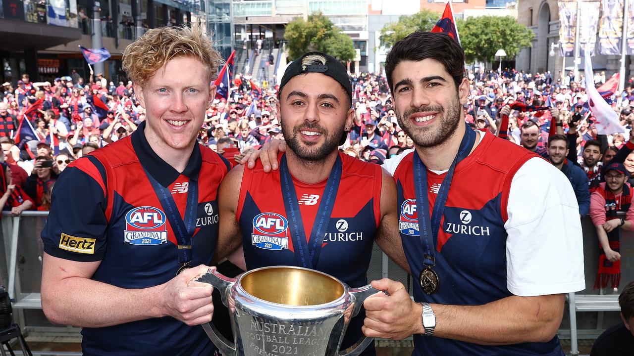 The Demons are planning a big celebration at the MCG. Picture: Michael Klein