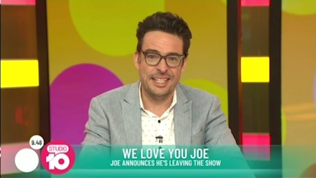 Joe Hildebrand announces he's leaving Studio 10