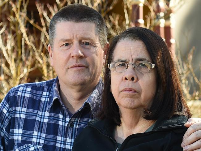 Hoppers Crossing residents John and Kerrie Damen speak out about estimated 50 per cent jump in their domestic rates. Picture: Josie Hayden