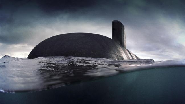 A computer-generated image of the Barracuda shortfin submarine, 12 of which will be built for Australia. Picture: Supplied