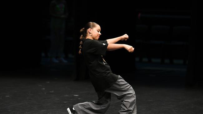 Age 7 to 12 Hip Hop Solo. Bailey Hudson. Picture: Shae Beplate.