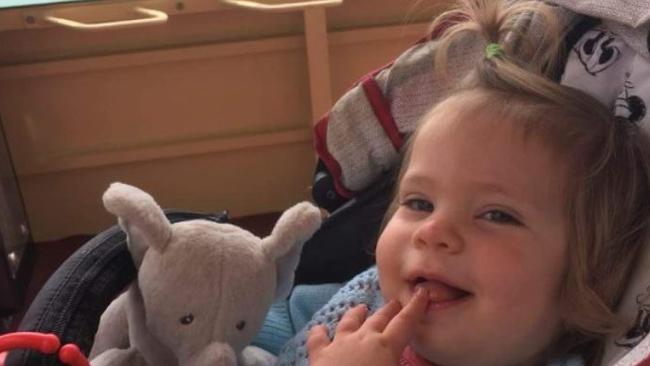 Little Hayley Gangemi is shaping up for a battle after being diagnosed with brain cancer.