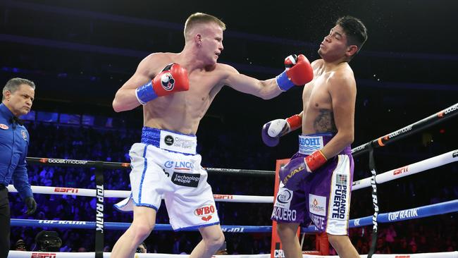 Queenslander Liam Wilson (L), is also on the card after a controversial loss to Emanuel Navarrete in February. Picture: Getty Images