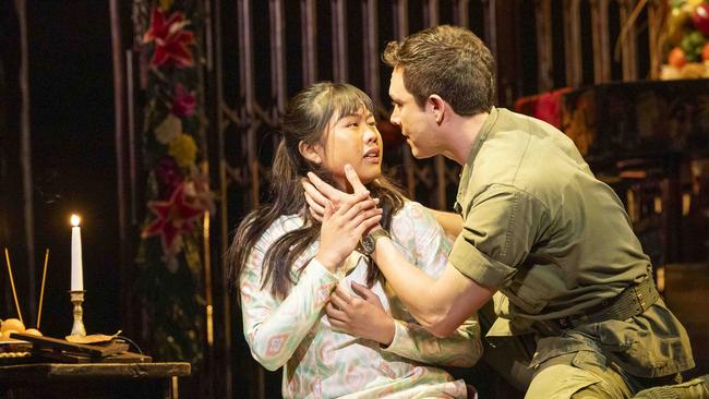 Miss Saigon stars Abigail Adriano and Nigel Huckle. Picture: Wayne Taylor