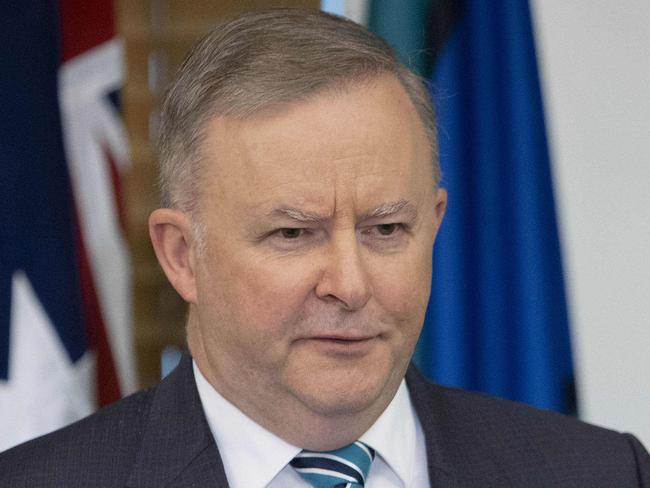 CANBERRA, AUSTRALIA-NCA NewsWire Photos 8 OCTOBER 2020: The Leader of the Australian Labor Party, Anthony Albanese during a speech on the Women's Budget Statement.Picture: NCA NewsWire / Gary Ramage