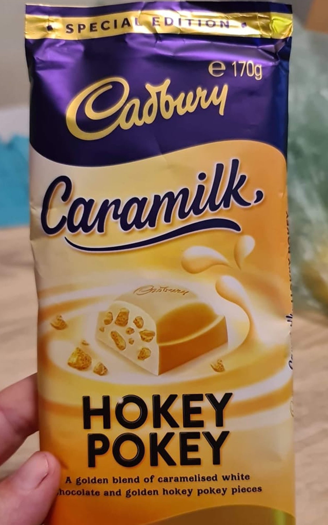 A photo of the new Caramilk Hokey Pokey block was leaked online, sparking fierce speculation. in it has emerged online. Picture: Facebook / Caramilk Addicts Club