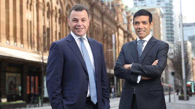 Citi Australia chief executive Mark Woodruff with head of investment banking Alex Cartel. Picture: John Feder