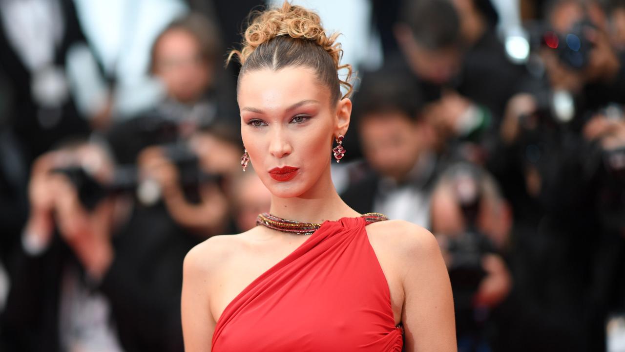 Bella Hadid poses at the Cannes Film Festival in Cannes, southern France. Picture: Loic Venance/AFP