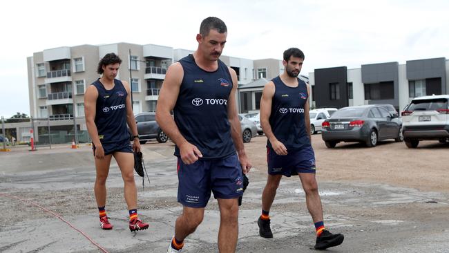 Taylor Walker at Adelaide training. Picture: Kelly Barnes