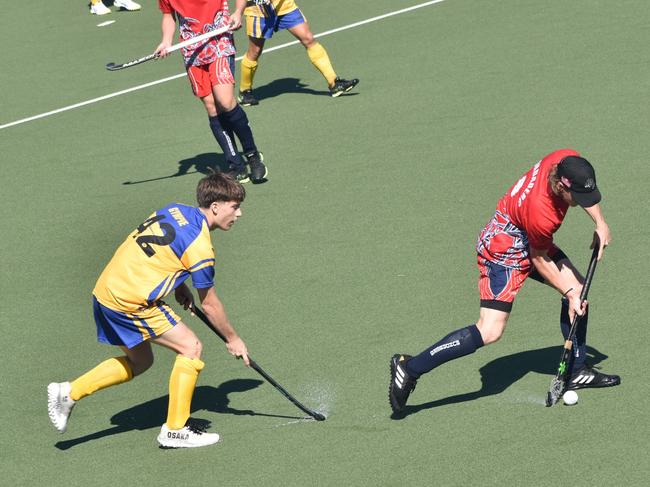 Division 2, Gympie versus Bundaberg at the Hockey Queensland under-18 menâ€™s state championships in Rockhampton from April 25 to 28, 2024.