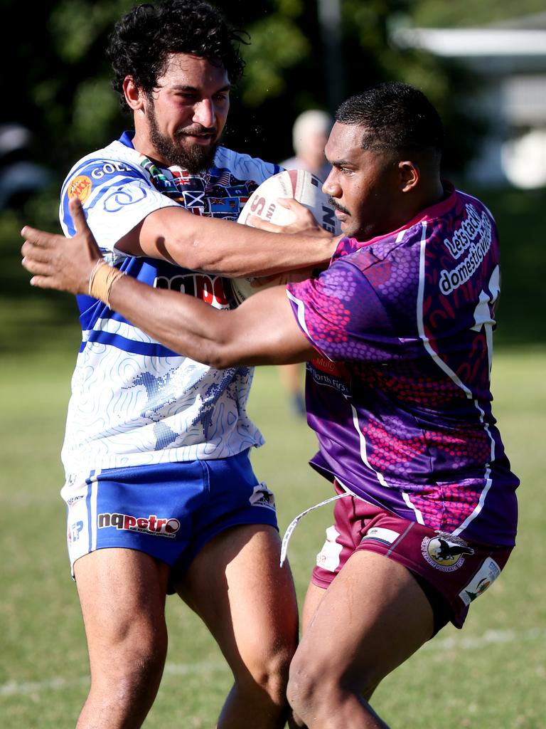 Theo Majid (left) in action for Brothers this year. PICTURE: STEWART MCLEAN