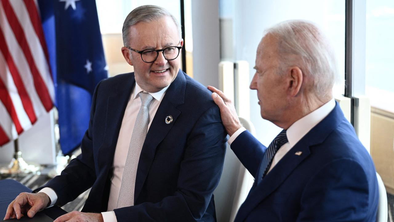 President Biden invited Mr Albanese after the US president was forced to cancel. Picture: Brendan Smialowski / AFP