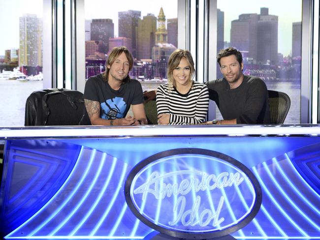 Reunited ... Keith Urban has a bond with fellow ‘American Idol’ judges Jennifer Lopez and Harry Connick Jr.