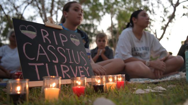 Protestors at the #JusticeforCassius vigil. Picture: (A)manda Parkinson