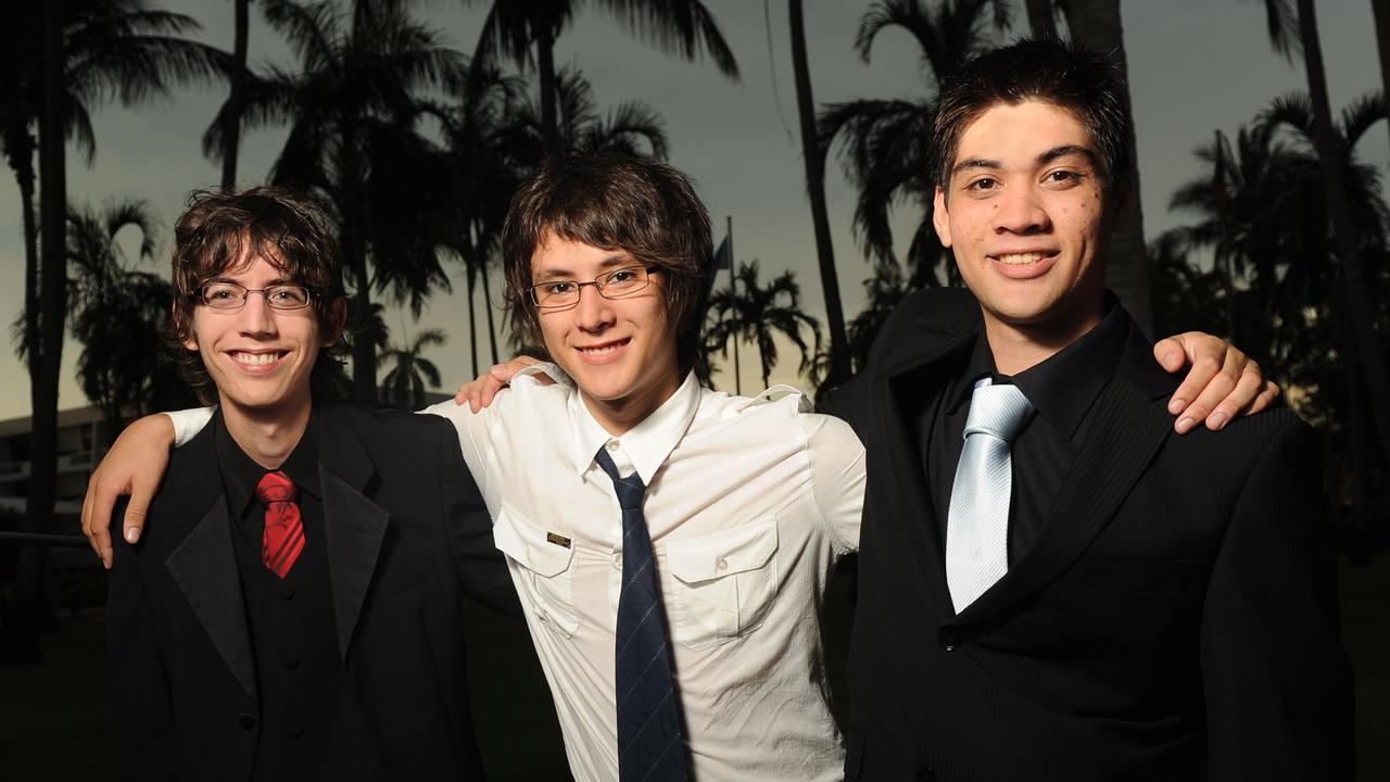 Steven Duffield, Daniel Fraser and Alois Sykora at the Palmerston High School 2010 formal at SkyCity Casino.