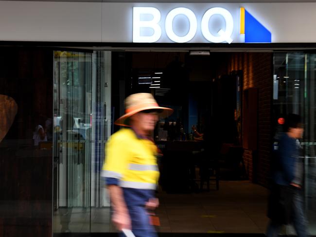 BRISBANE, AUSTRALIA - NewsWire Photos - SEPTEMBER 29, 2020. A Bank of Queensland branch in central Brisbane. In a statement to the Australian Stock Exchange on Tuesday morning, the regional bank said it had provisioned for a $175 million loan impairment expense that would bruise its profit for the 2020 financial year. Picture: NCA NewsWire / Dan Peled