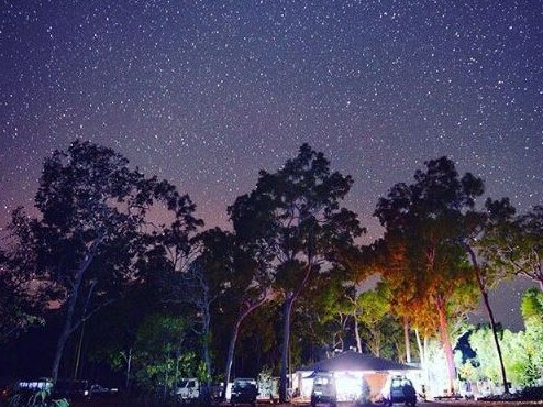 Beyond excited to be a part of the CrocTrip 2016 out here on the Steve Irwin Wildlife Reserve. Working with saltwater crocodiles by day and coming back to these starry nights at camp is the best way to spend these next couple weeks Picture: Chandler Powell/Instagram