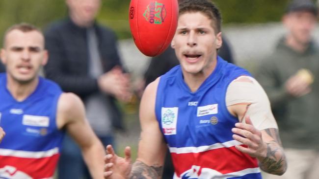 Outer East Premier Division football grand final: Narre Warren v Wandin. Wandin player Patrick Hodgett.   Picture: Valeriu Campan