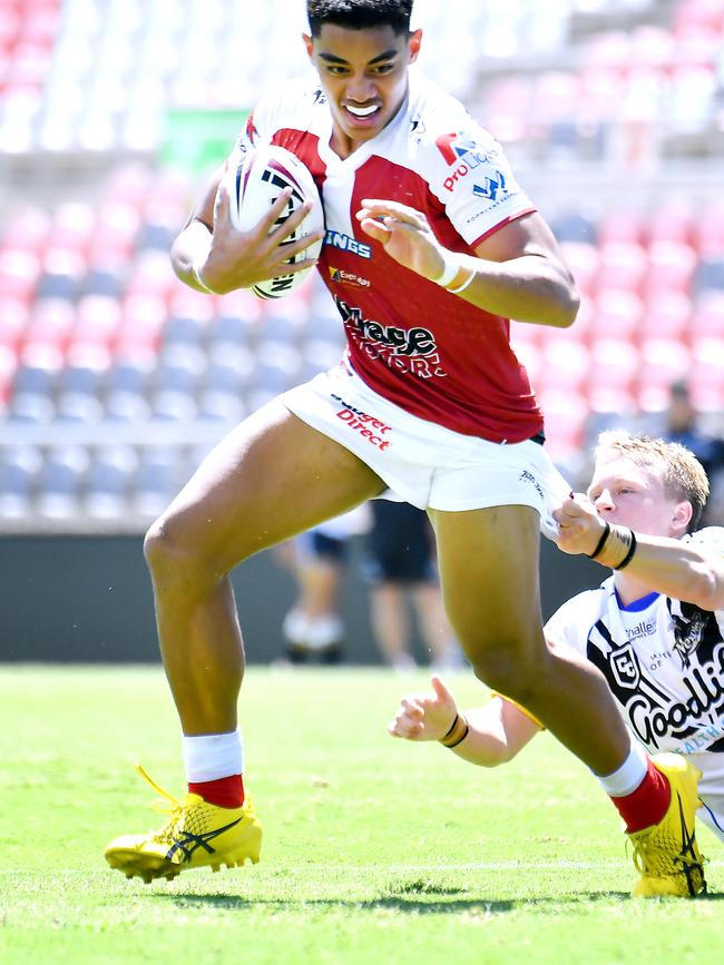 Redcliffe player Brian Pounia. Picture, John Gass