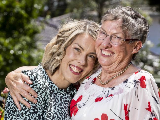 Jessica spent much of 2020 in and out of hospital due to severe complication from an auto-immune disease brought on by the birth of her daughter 10 years ago. Her 73-year-old mum stepped up and helped care for her basic needs. Jessica Chappell and Joy Ipsen. Picture: Jake Nowakowski