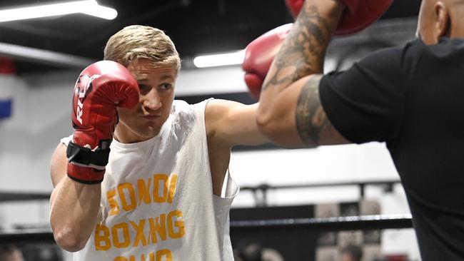 No Limit-Media Opportunity Brian Mendoza at Bondi Boxing Club- .Pictures: No Limit Boxing/Gregg Porteous