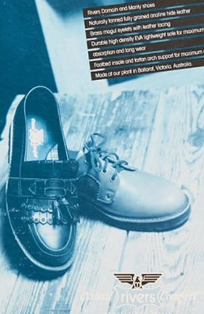 Rivers introduced the ‘boat shoe’ to Australian women in 1991. Picture: Supplied