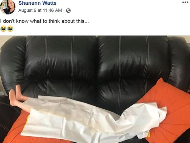 Shanann Watt's young girls had wrapped a doll in a plastic mat. Picture: Facebook/Shanann Watts