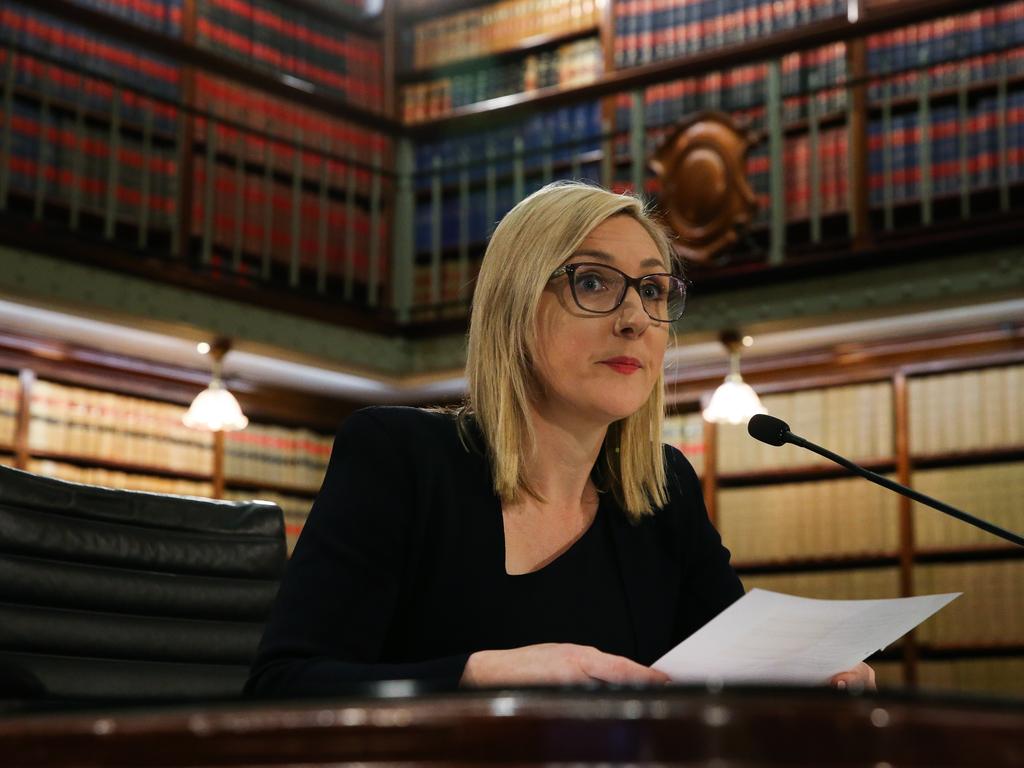Then Chief Executive of Investment NSW Amy Brown gives evidence during the inquiry into the appointment of John Barilaro as Senior Trade and Investment Commissioner to the Americas. Picture: Gaye Gerard / NCA Newswire