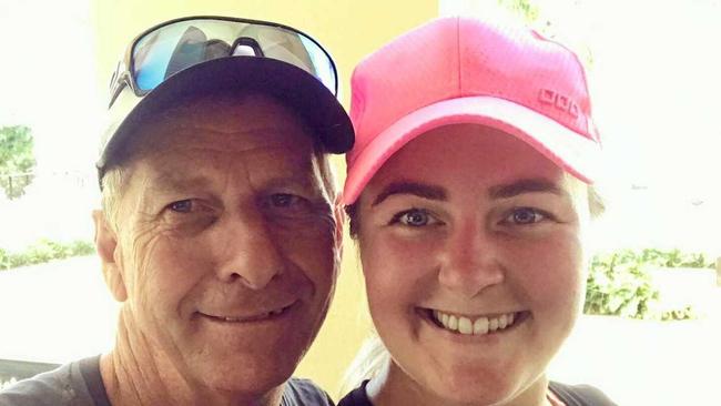 Trevor Heyes continues to inspire his daughter, Laurena Furber. Picture: Contributed ROK030719heyes2