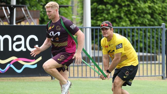 Flegler was on light duties at training. Picture: Liam Kidston.