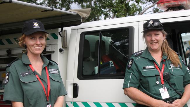 St John Ambulance volunteers Shoallea and Val ensured anyone needing fist aid was catered for. Photo: Alison Paterson