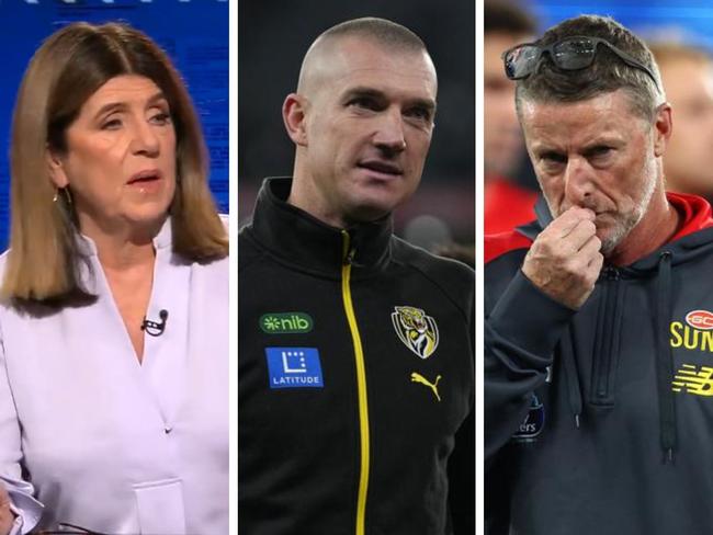 Caroline Wilson has called for Dustin Martin to stay a one-club player. Photo: Channel 9