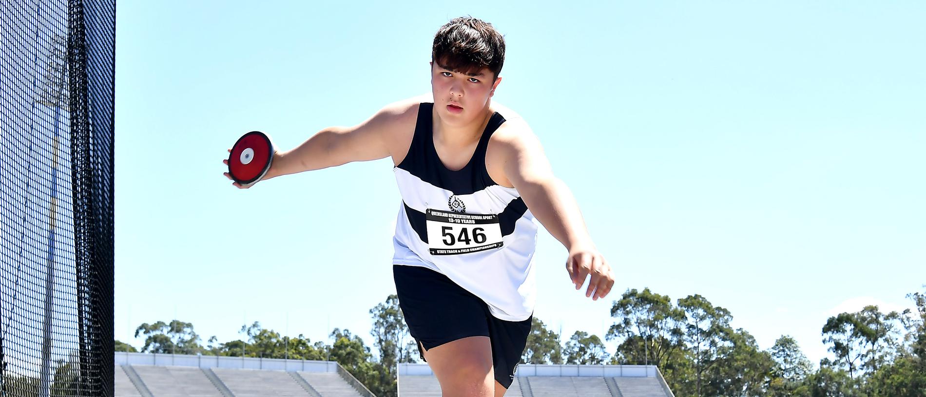 Queensland Representative School Sport track and field championships in Brisbane. Saturday October 12, 2024. Picture, John Gass