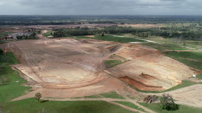 Construction is underway of the Western Sydney Airport at Badgery's Creek. Sydney's second airport will be known as the Nancy Bird Walton airport and is due for completion in 2026. Picture: Toby Zerna