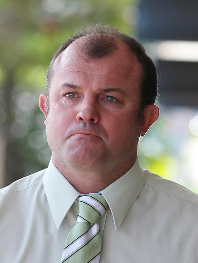 Craig Field enters court in Lismore during his trial. Photograph: Jason O'Brien