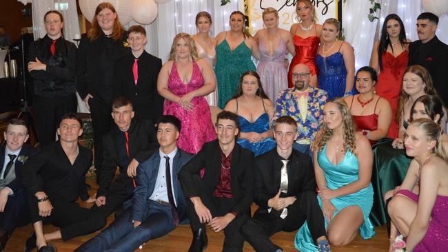 The Essential English Class enjoys the Nanango State High School 2023 formal on the night of Friday September 8, 2023.