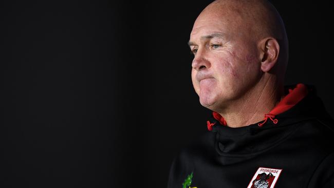 Under siege Dragons coach Paul McGregor must perform or go. Picture: AAP/Dan Himbrechts