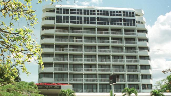 ## HAVE YOU /CHECKED COPYRIGHT /CLEARANCE ?? 10 Sept 2003 - The  Acacia  Court Hotel in Cairns. picAnna/Rogers accommodation hotels exterior buildings qld travel tourism