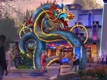 Themed restaurants include The Blue Dragon with Thai, Chinese and Japanese food
